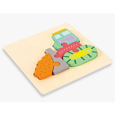 Cartoon Animal 3D Wooden Puzzle Baby Montessori Toys