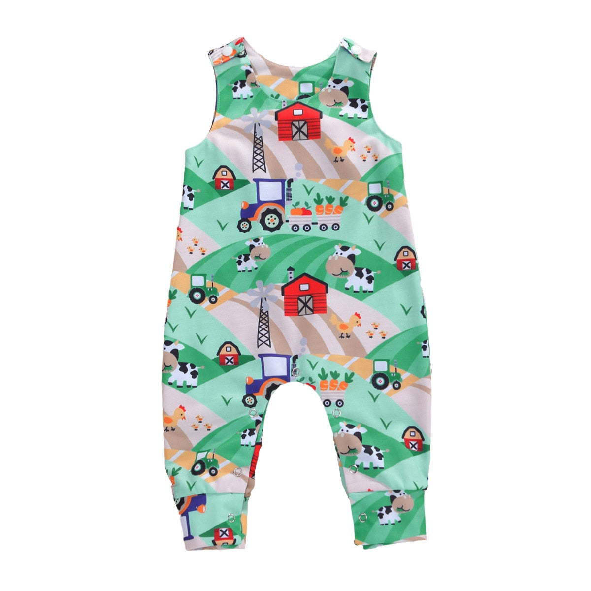 Citgeett Summer Newborn Baby Boys Girls Cotton Romper