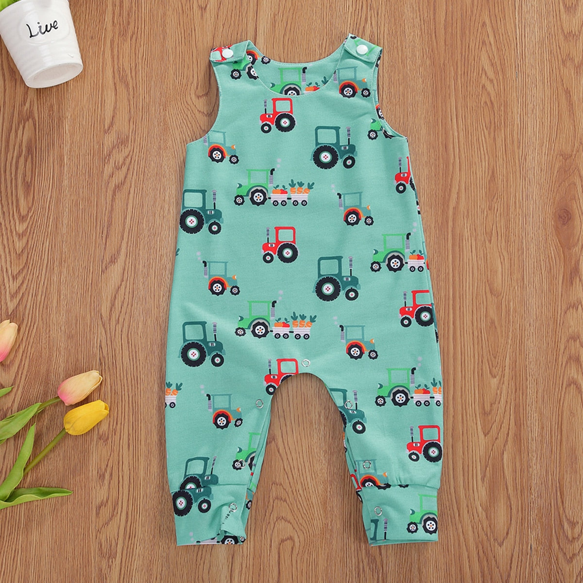 Citgeett Summer Newborn Baby Boys Girls Cotton Romper