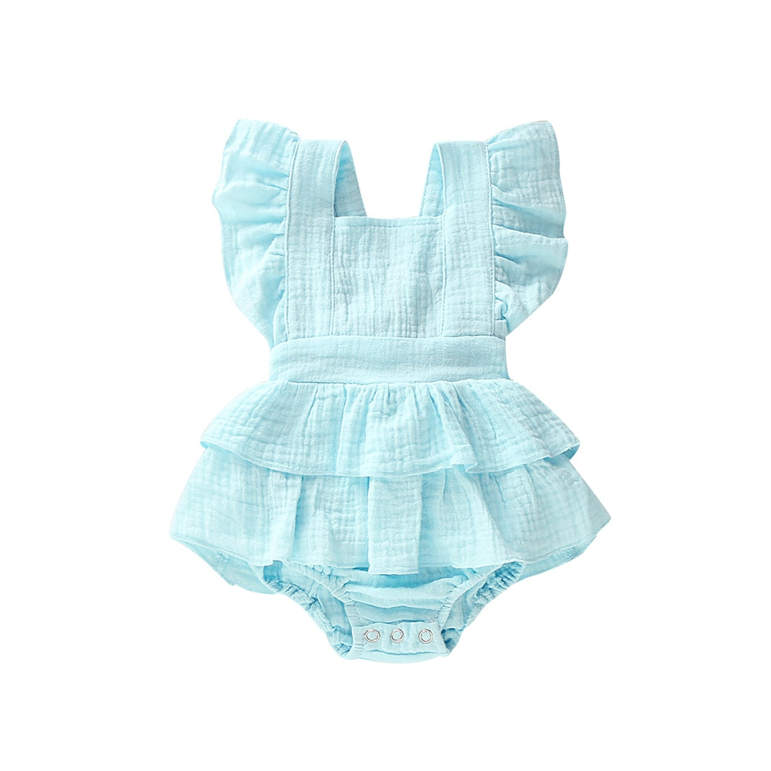 Citgeett Summer Solid 0-24M Newborn Baby Girl Clothes Ruffle