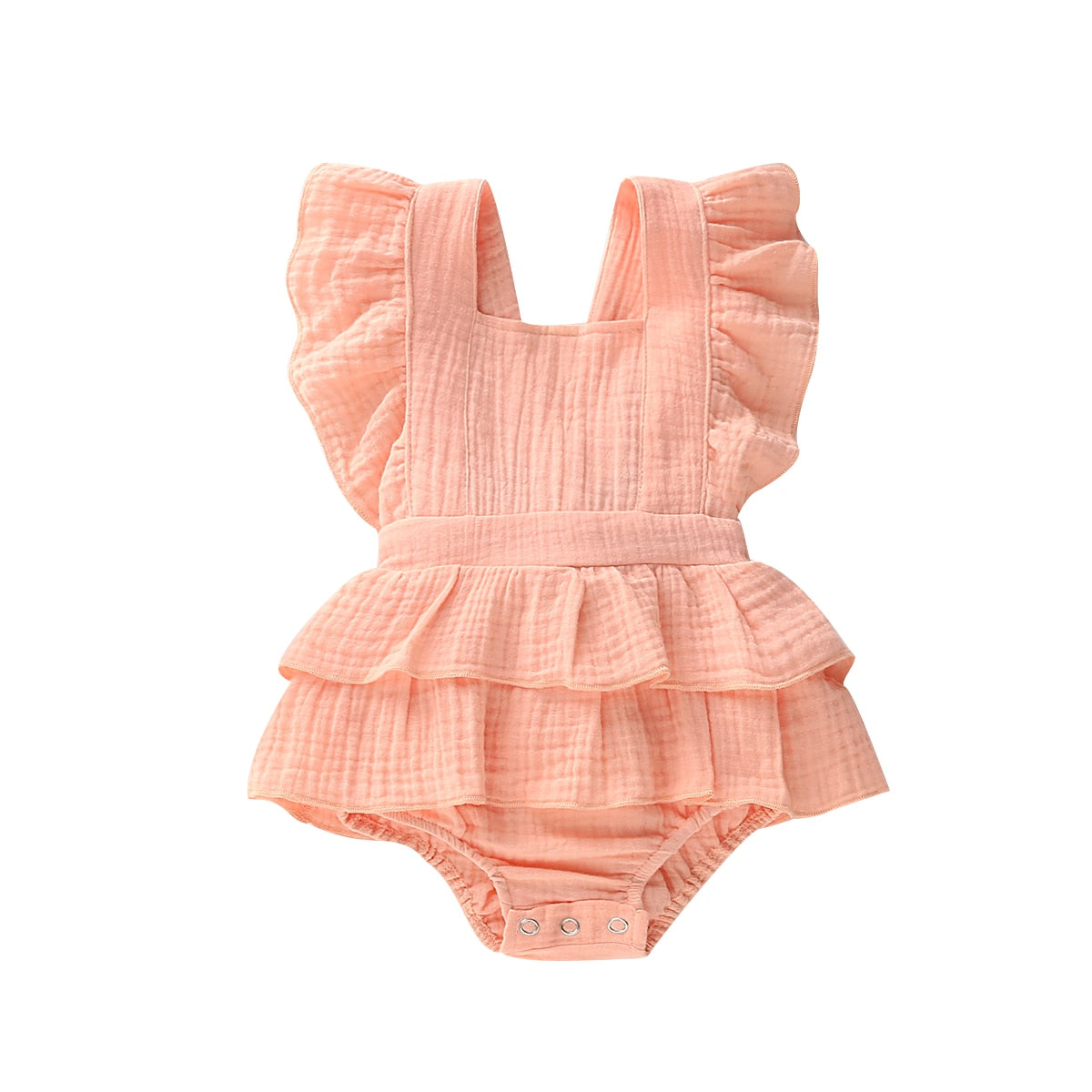 Citgeett Summer Solid 0-24M Newborn Baby Girl Clothes Ruffle