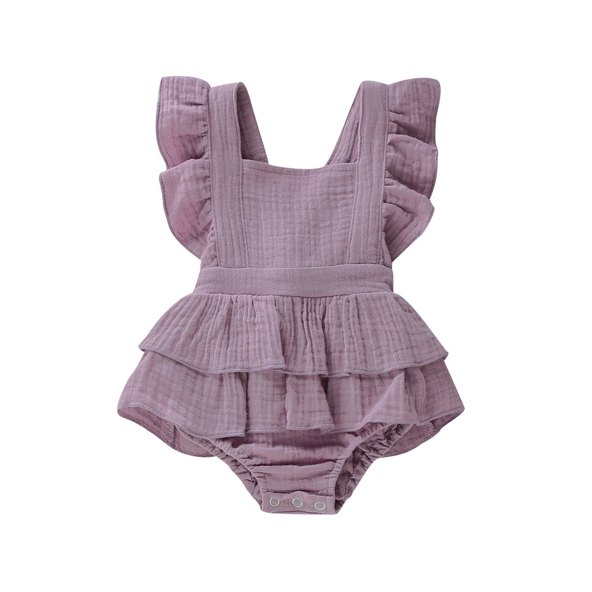 Citgeett Summer Solid 0-24M Newborn Baby Girl Clothes Ruffle