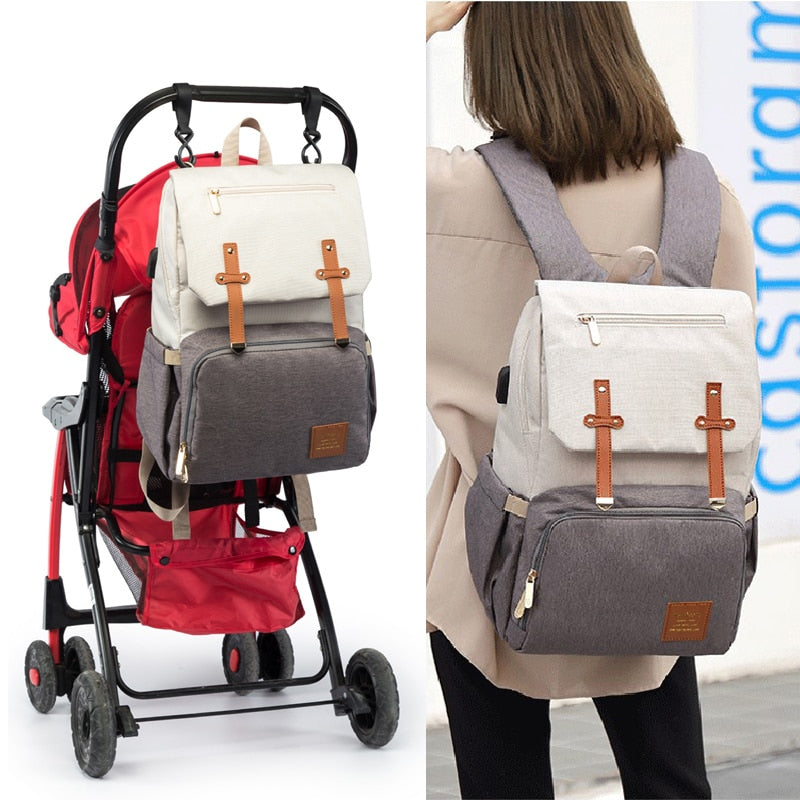 Diaper Bag Mummy Daddy Backpack Baby Stroller Bag Waterproof