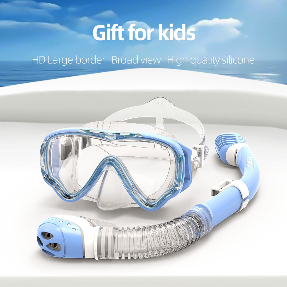 Diving mask kids Full face HD Anti Fog Scuba Mask Underwater