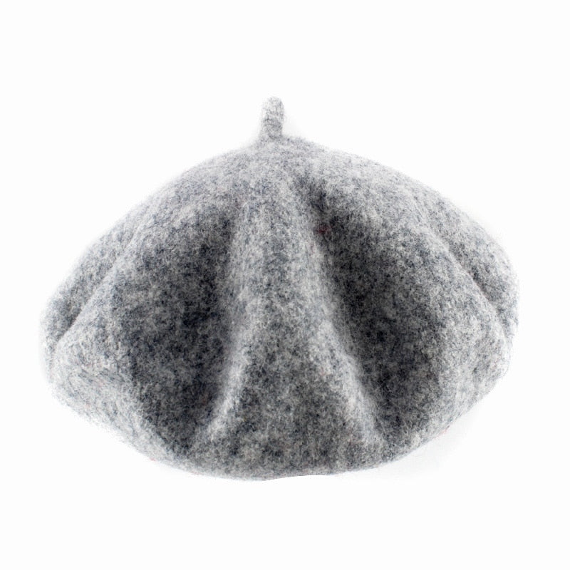 Fashion Wool Baby Hat for Girls Candy Color Elastic Infant