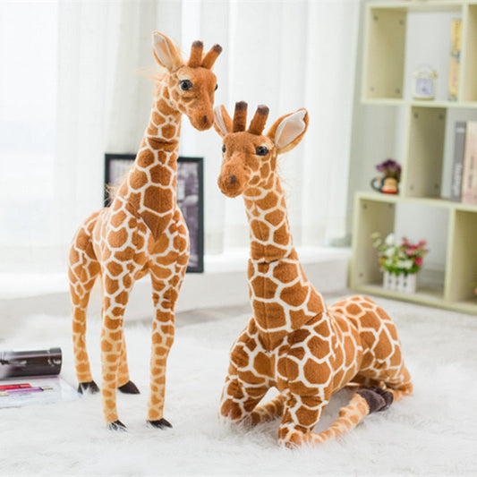 Huge Real Life Giraffe Plush Toys Cute Stuffed Animal Dolls