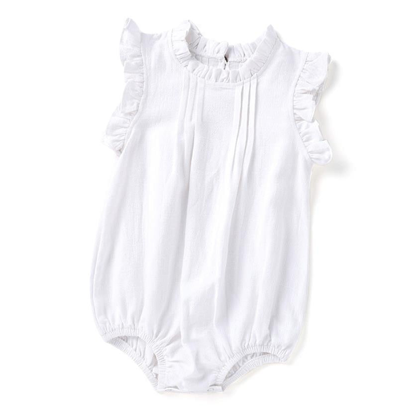 Infant Baby Boys Girls Pure Color Rompers Clothing New