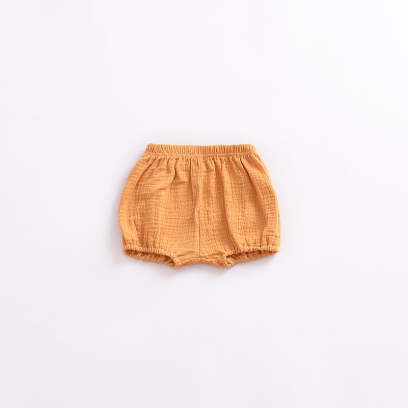 Infant Kids Harem Pants Cotton Linen Shorts Newborn Baby