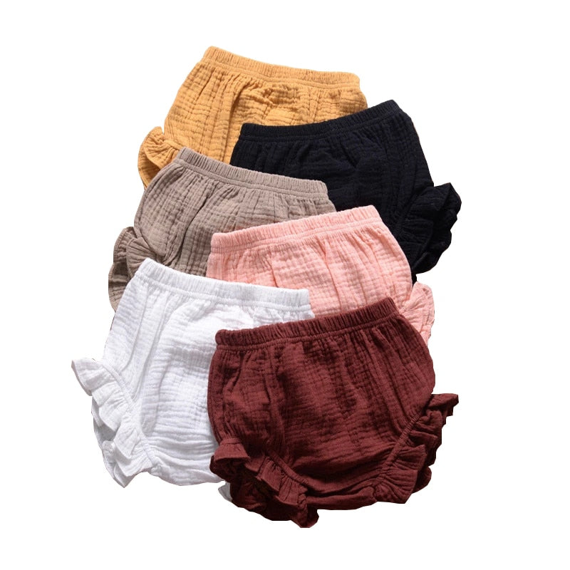 Infant Kids Harem Pants Cotton Linen Shorts Newborn Baby