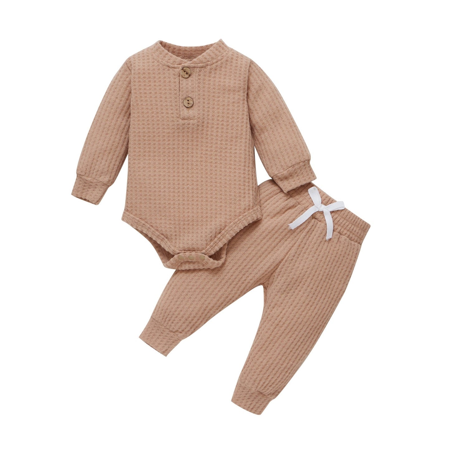 Infant Newborn Baby Girl Boy Spring Autumn Ribbed/Plaid