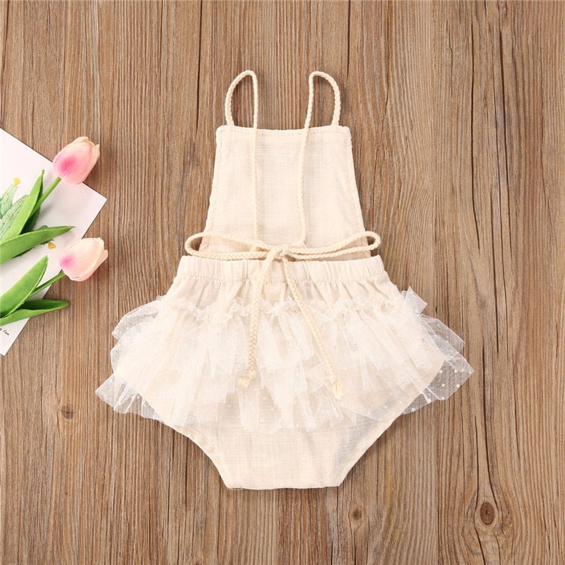 Lace Crochet Newborn Romper Infant Photography Props Baby