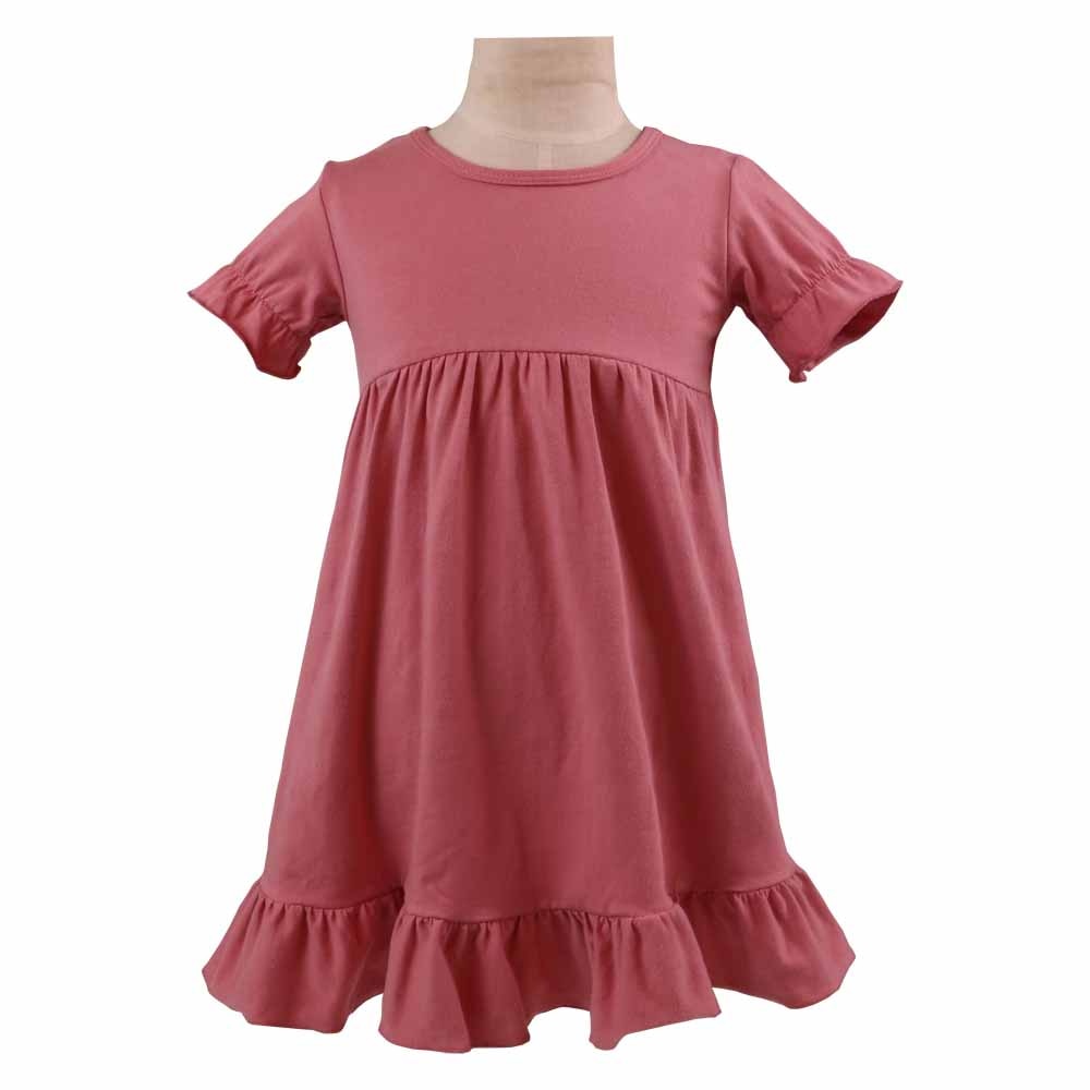 model 2021 cotton ruffle white pink toddler girl clothes