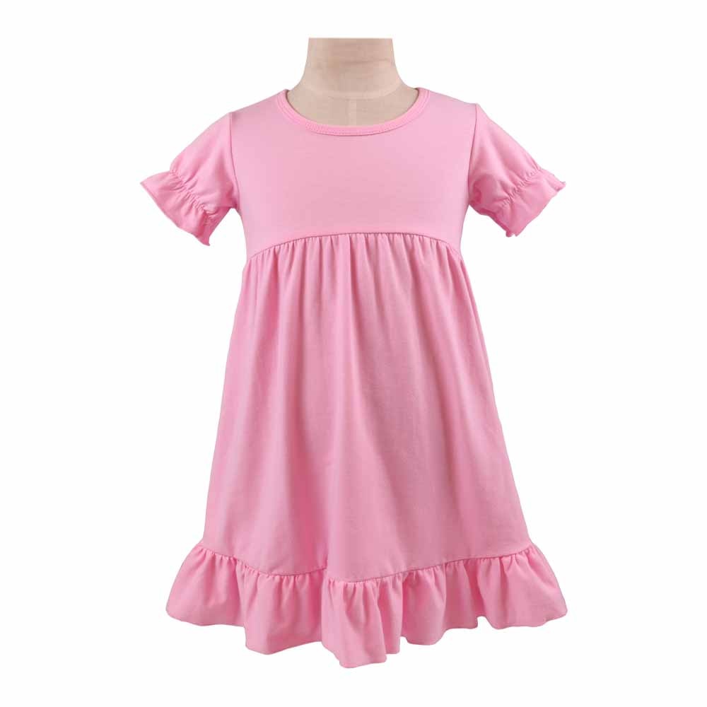 model 2021 cotton ruffle white pink toddler girl clothes