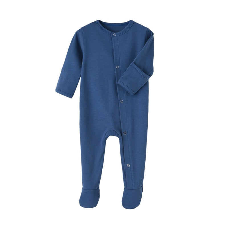 Organic Cotton Baby Rompers Footed Sleep and Play Autumn