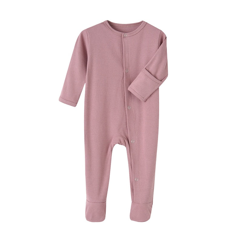 Organic Cotton Baby Rompers Footed Sleep and Play Autumn