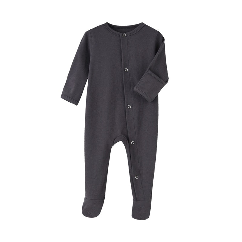 Organic Cotton Baby Rompers Footed Sleep and Play Autumn