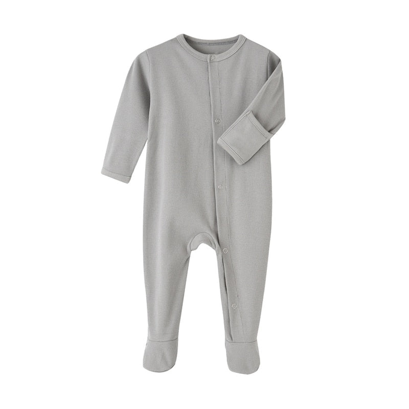 Organic Cotton Baby Rompers Footed Sleep and Play Autumn