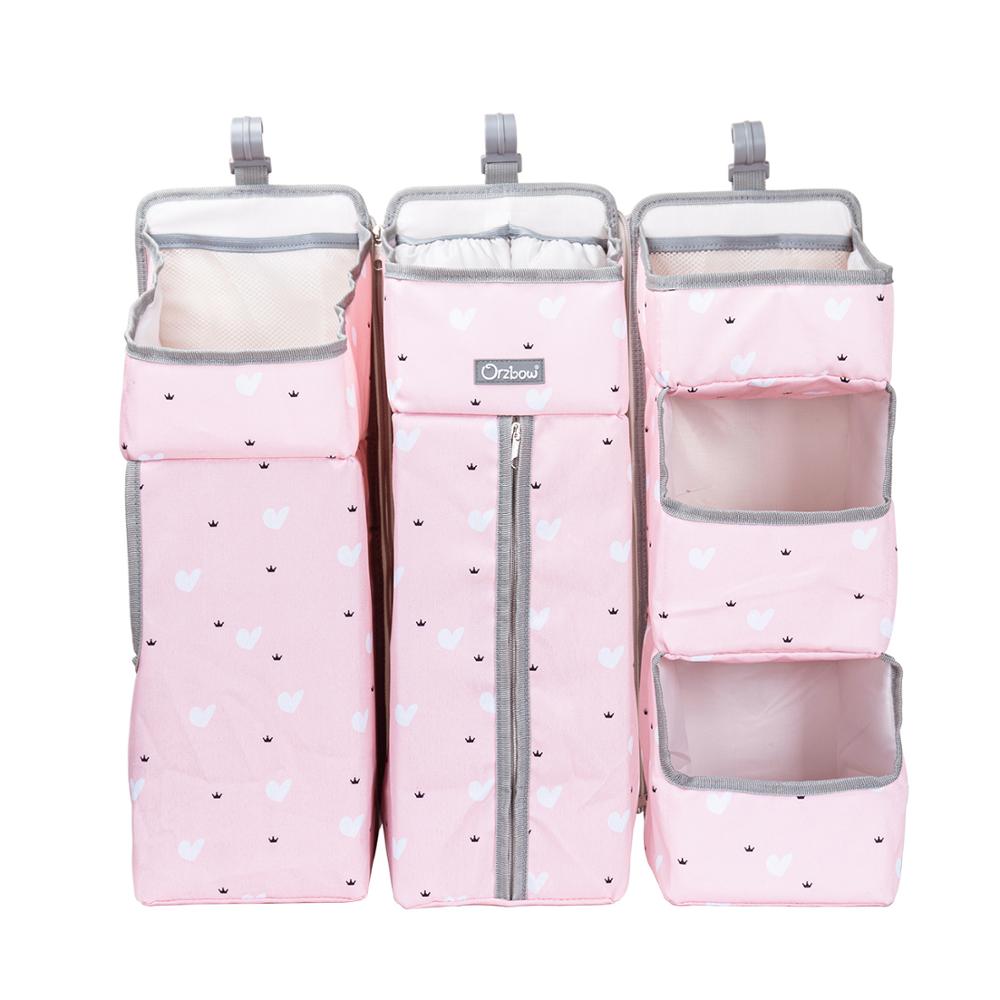 Orzbow Baby Care Organizer Baby Bed Organizer Hanging Bags