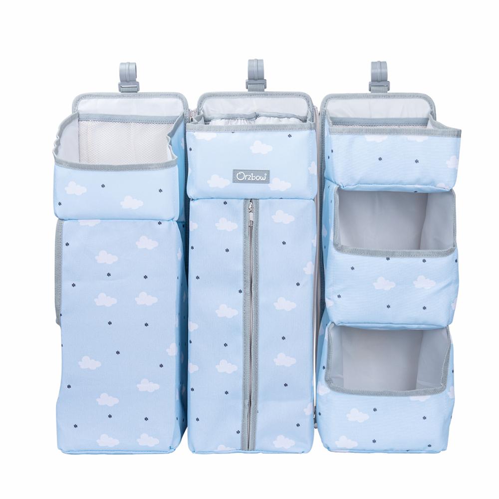 Orzbow Baby Care Organizer Baby Bed Organizer Hanging Bags