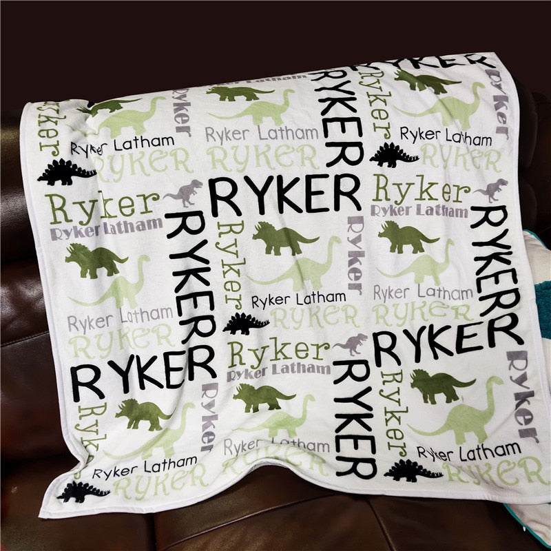 Personalized Baby Blanket Swaddling Baby Bedding Crib