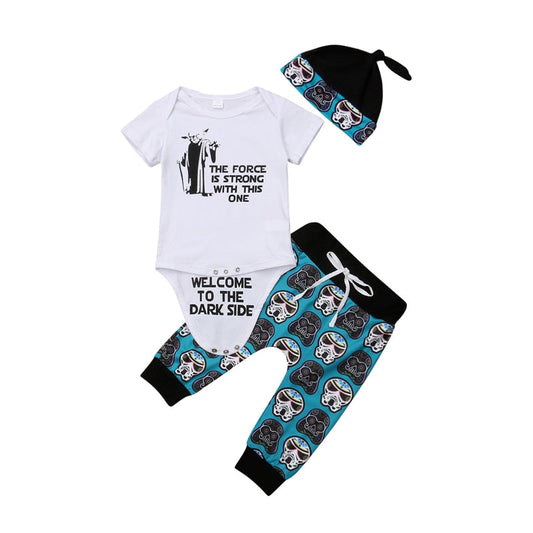 Pudcoco US Stock Newborn Baby Boy Girl Set Short Sleeve