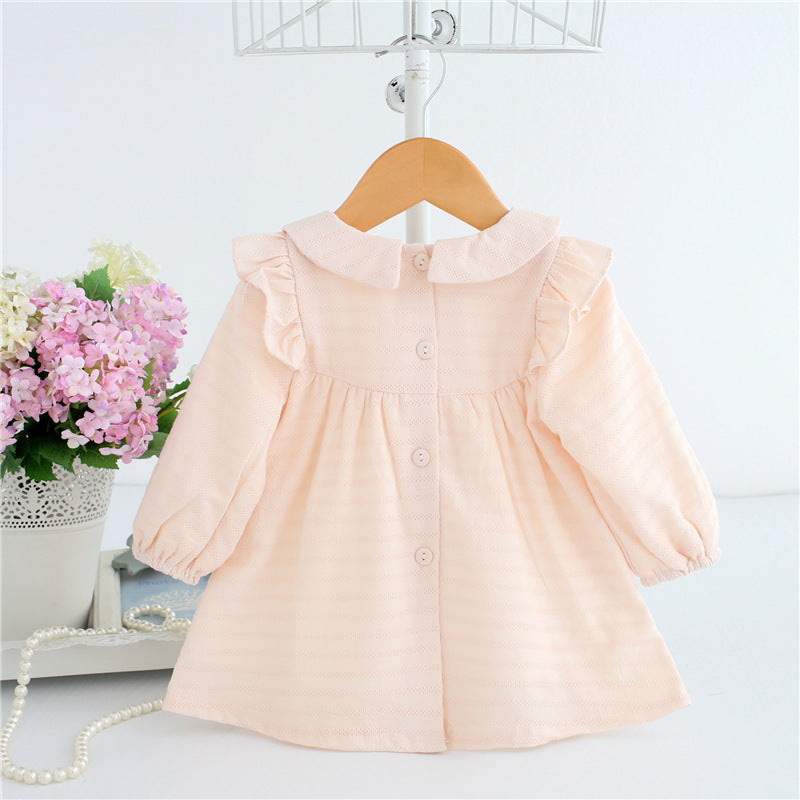 Spring A-line Peter Pan Collar Kids Baby Princess Dress