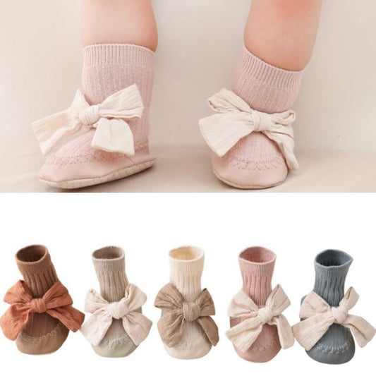 Spring Autumn Baby Girls Socks Newborn Baby Bowknot Socks