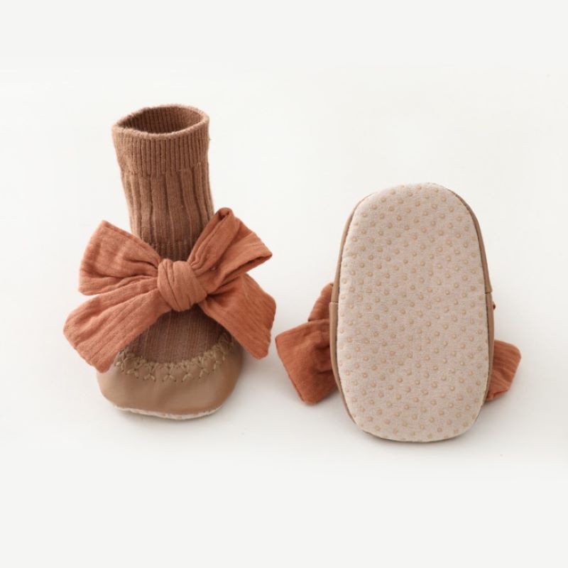 Spring Autumn Baby Girls Socks Newborn Baby Bowknot Socks