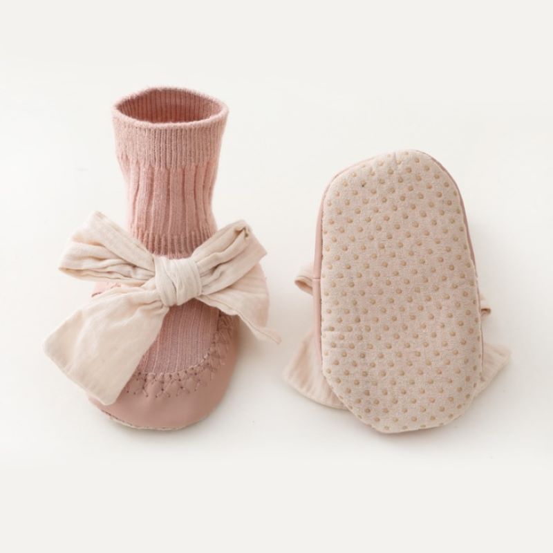 Spring Autumn Baby Girls Socks Newborn Baby Bowknot Socks