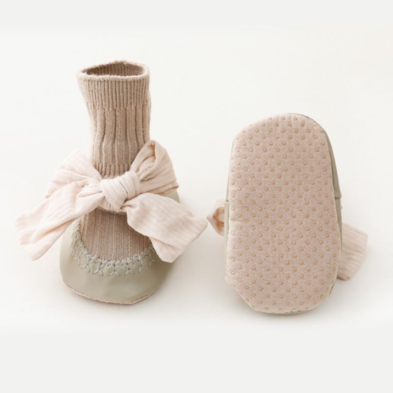 Spring Autumn Baby Girls Socks Newborn Baby Bowknot Socks