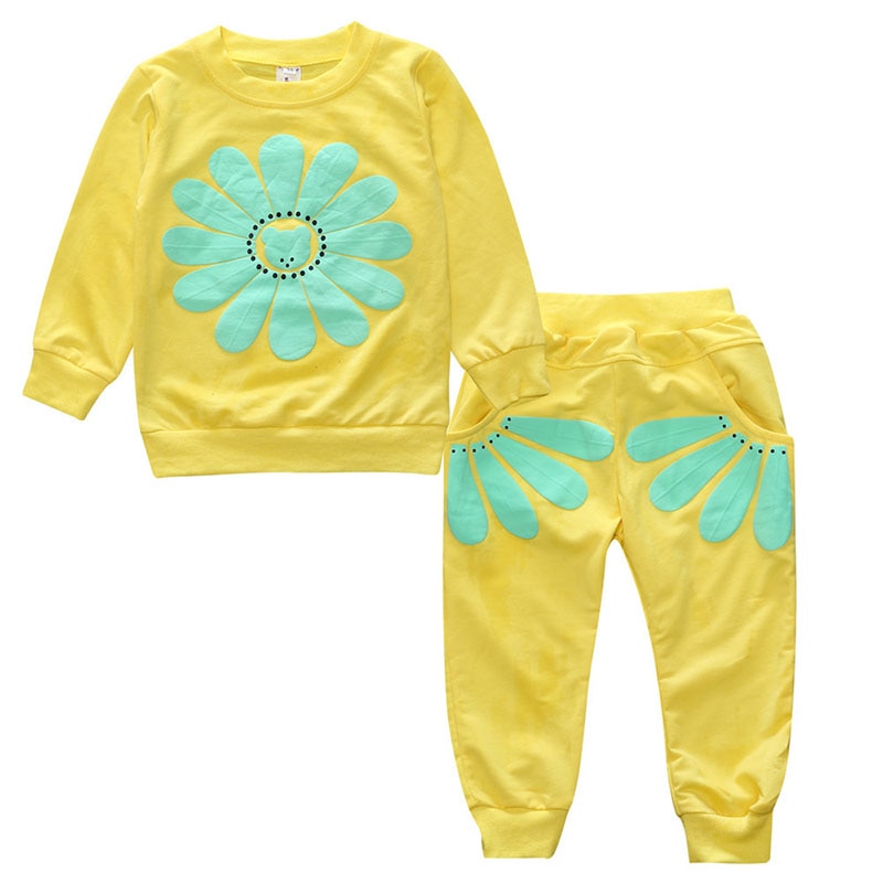 Spring Children Baby Girl Long Sleeve Heronsbill T-shirt +