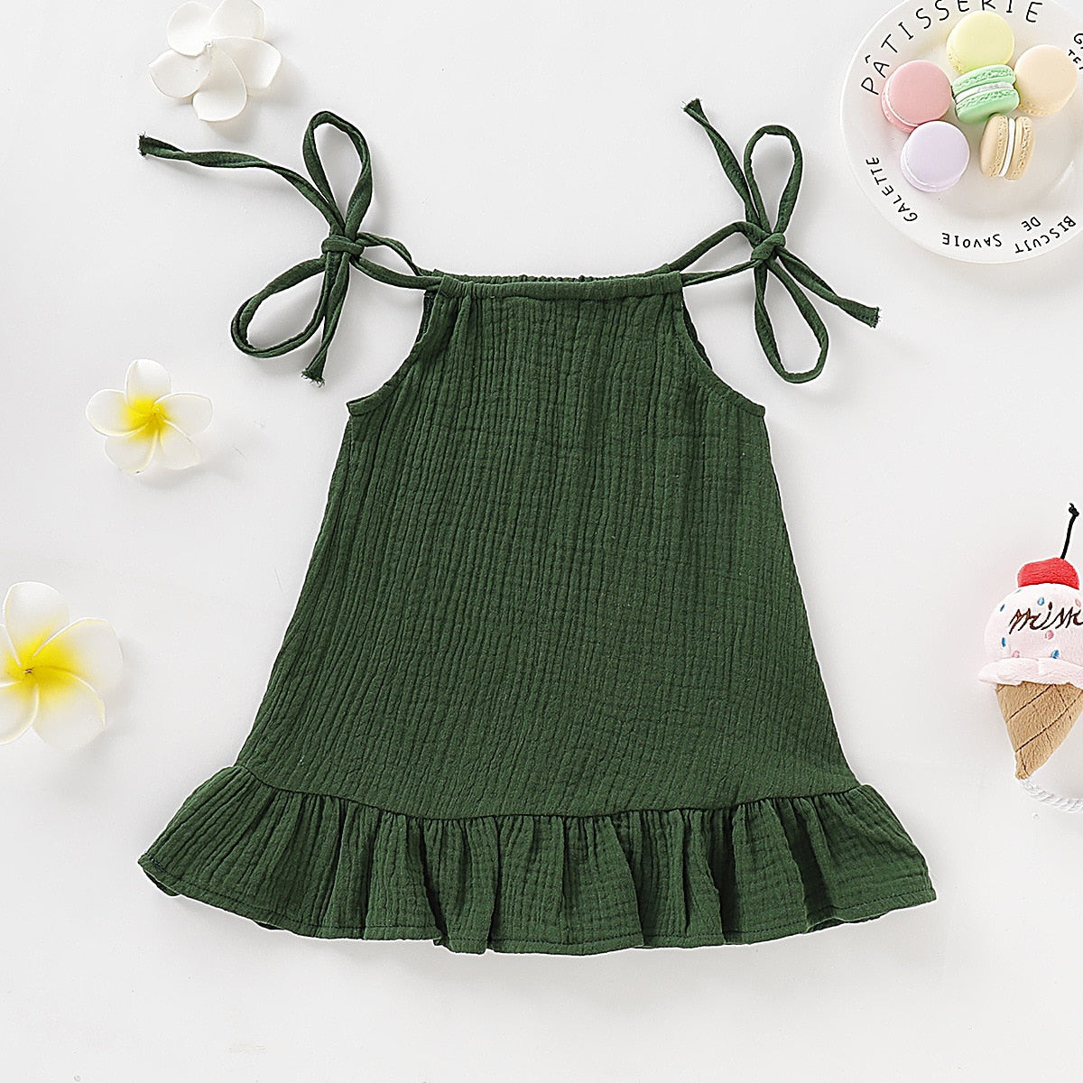 Summer Toddler Baby Girl Sleeveless Ruffles Dress Sarafan