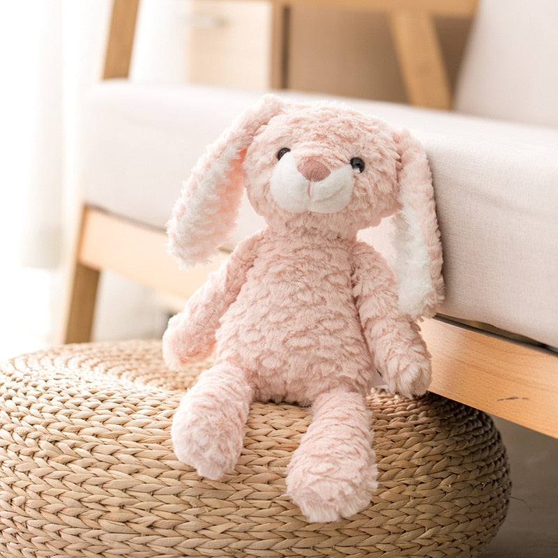 Super Soft Long legs baby appease toy Pink Bunny Grey Teddy