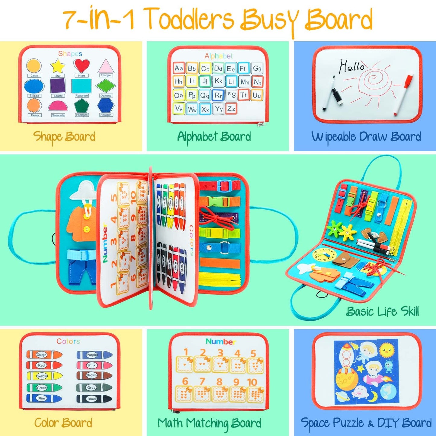 Toddler Busy Board Preschool Children Intelligence Learning