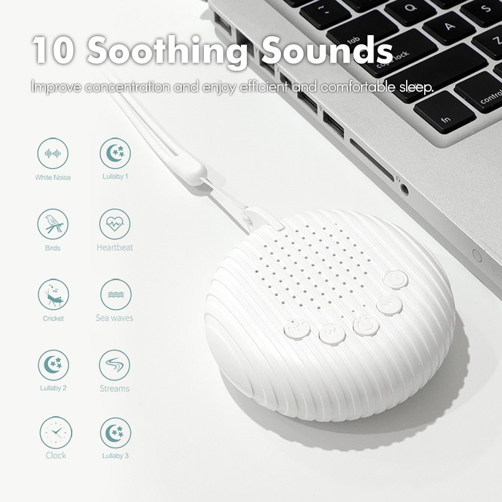 White Noise Sound Machine Portable Baby Sleep Machine 10